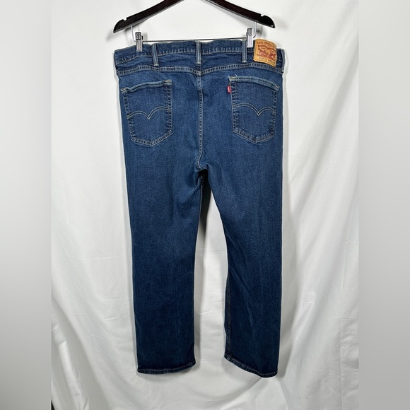 Levi's 514 Men's Relaxed Fit Denim Jeans - Deep Blue 42x32 - Picture 4 of 10